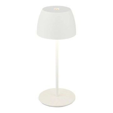 Briloner - LED ściemnialna, ładowalna, dotykowa lampa stołowa zewnętrzna MINI LED/2,5W/5V IP44 1800 mAh biała