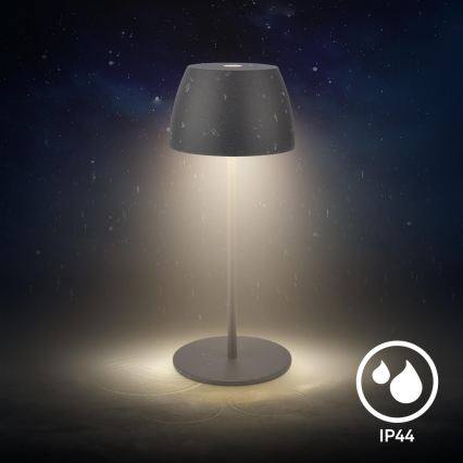Briloner - LED ściemnialna ładowalna dotykowa lampa stołowa zewnętrzna MINI LED/2,5W/5V IP44 1800 mAh antracyt