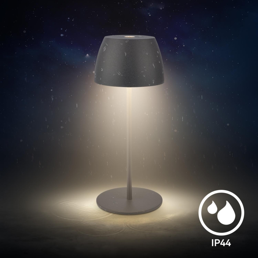 Briloner - LED ściemnialna ładowalna dotykowa lampa stołowa zewnętrzna MINI LED/2,5W/5V IP44 1800 mAh antracyt