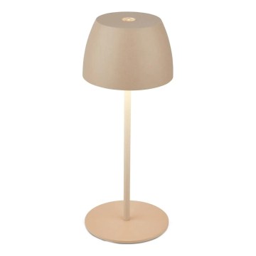 Briloner - LED ściemnialna, ładowalna, dotykowa zewnętrzna lampa stołowa MINI LED/2,5W/5V IP44 1800 mAh beżowa