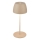 Briloner - LED ściemnialna, ładowalna, dotykowa zewnętrzna lampa stołowa MINI LED/2,5W/5V IP44 1800 mAh beżowa