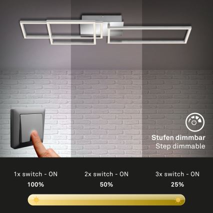 Briloner - LED Ściemnialny żyrandol natynkowy FRAME LED/44W/230V