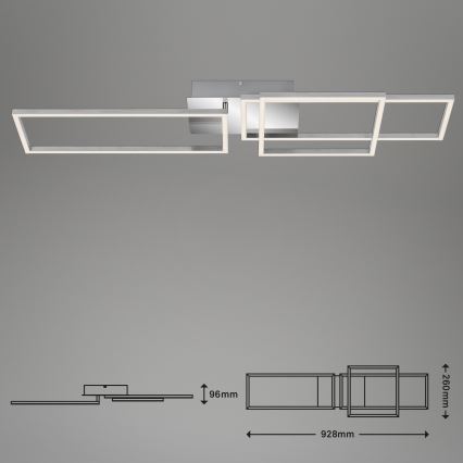 Briloner - LED Ściemnialny żyrandol natynkowy FRAME LED/44W/230V