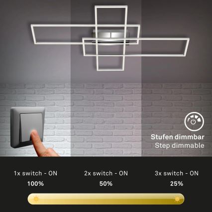 Briloner - LED Ściemnialny żyrandol natynkowy FRAME LED/50W/230V