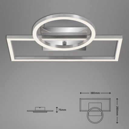 Briloner - LED Regulowane oświetlenie sufitowe FRAMES LED/19W/230V