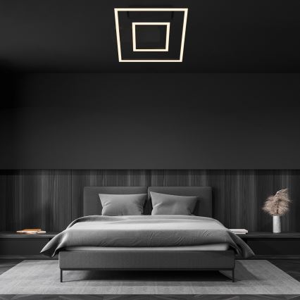 Briloner - Oprawa sufitowa LED FRAME LED/22W/230V 3000K 30x32 cm czarna