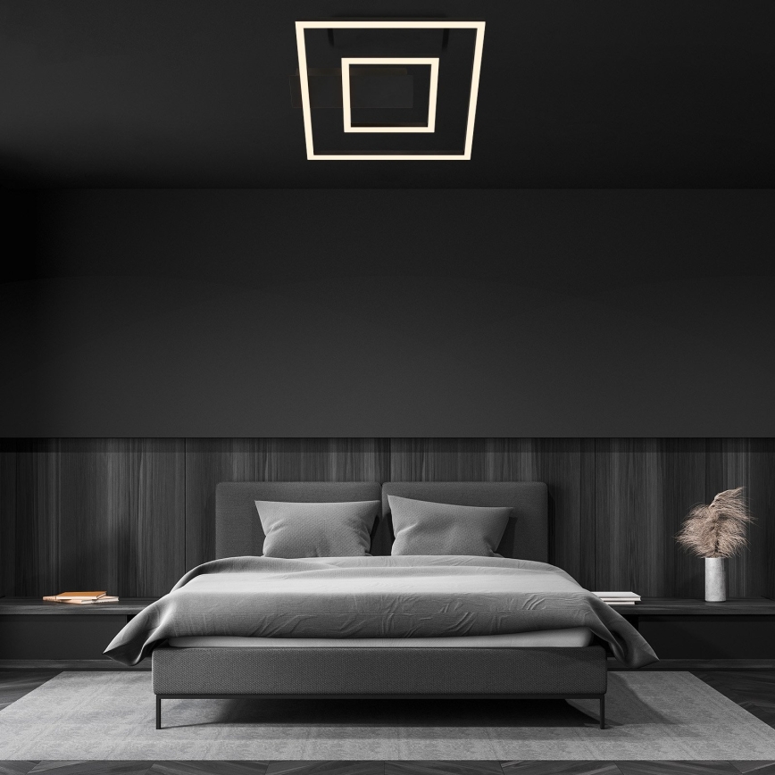 Briloner - Oprawa sufitowa LED FRAME LED/22W/230V 3000K 30x32 cm czarna