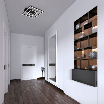 Briloner - Oprawa sufitowa LED FRAME LED/22W/230V 3000K 30x32 cm czarna