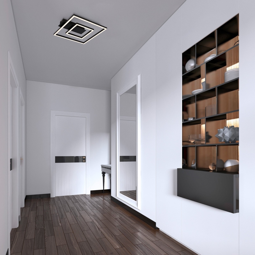 Briloner - Oprawa sufitowa LED FRAME LED/22W/230V 3000K 30x32 cm czarna