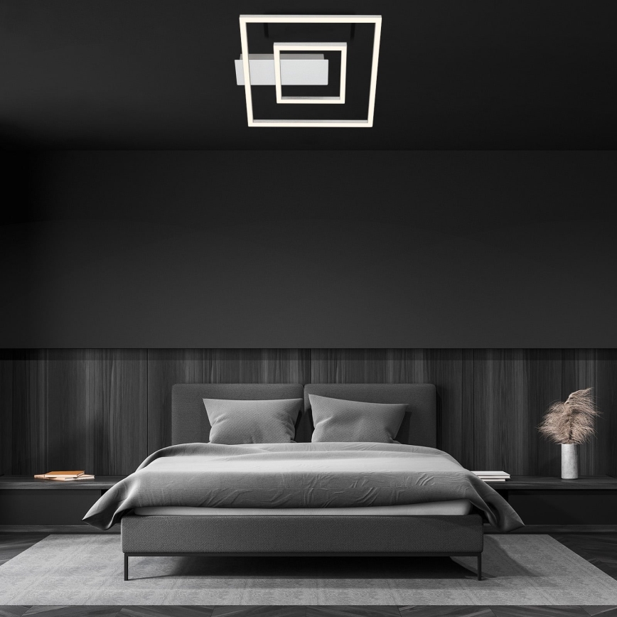 Briloner - Oprawa sufitowa LED FRAME LED/22W/230V 3000K 30x32 cm matowy chrom
