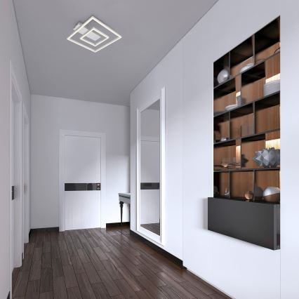 Briloner - Oprawa sufitowa LED FRAME LED/22W/230V 3000K 30x32 cm matowy chrom