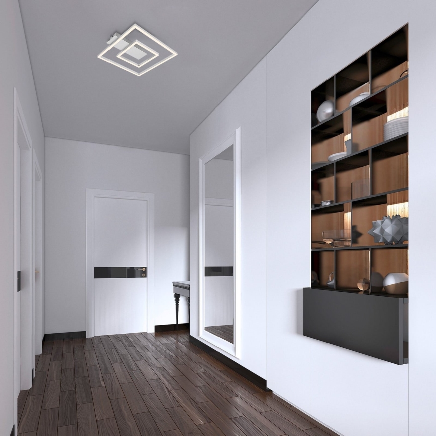 Briloner - Oprawa sufitowa LED FRAME LED/22W/230V 3000K 30x32 cm matowy chrom