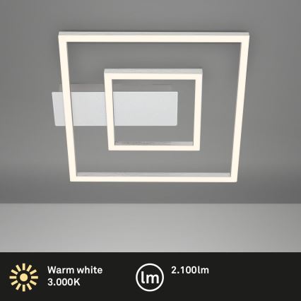 Briloner - Oprawa sufitowa LED FRAME LED/22W/230V 3000K 30x32 cm matowy chrom