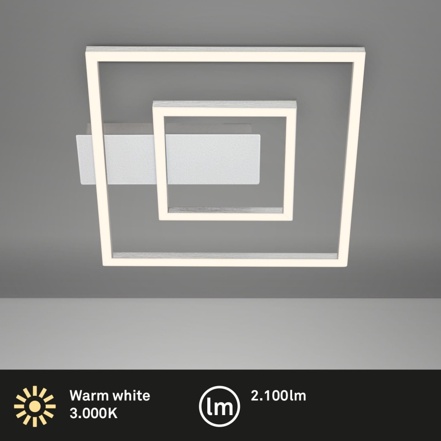 Briloner - Oprawa sufitowa LED FRAME LED/22W/230V 3000K 30x32 cm matowy chrom