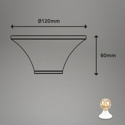 Briloner - Plafon łazienkowy 1xE27/10W/230V IP44 biały