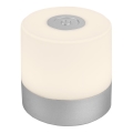 Briloner - ściemnialna, ładowalna, dotykowa lampa stołowa zewnętrzna LED/2W/5V 2700K IP44 1200 mAh matowy chrom