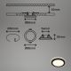 Briloner - ZESTAW 3x LED Łazienkowa oprawa wpuszczana LED/3W/230V IP44