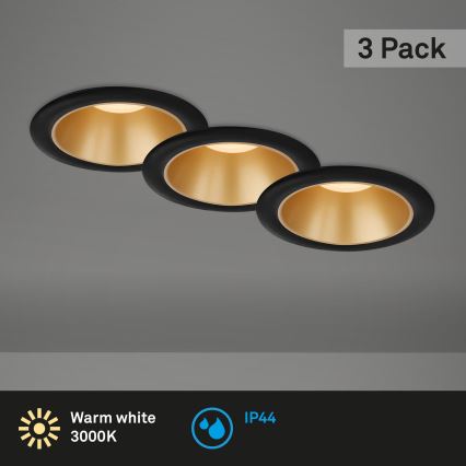 Briloner - ZESTAW 3x LED Łazienkowa oprawa wpuszczana LED/4,9W/230V IP44