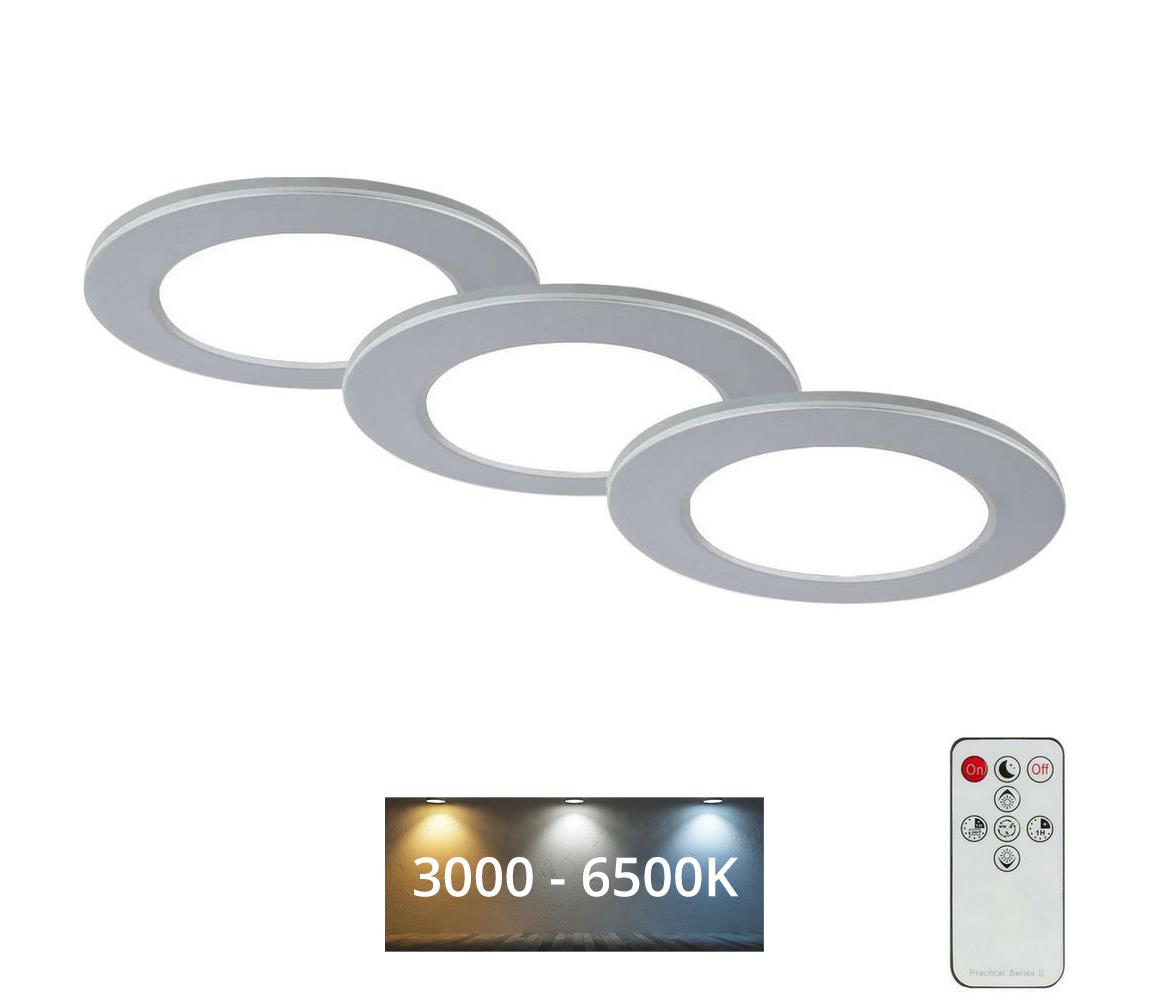 Briloner - ZESTAW 3x LED Ściemnialne oświetlenie łazienkowe LED/4,8W/230V IP44