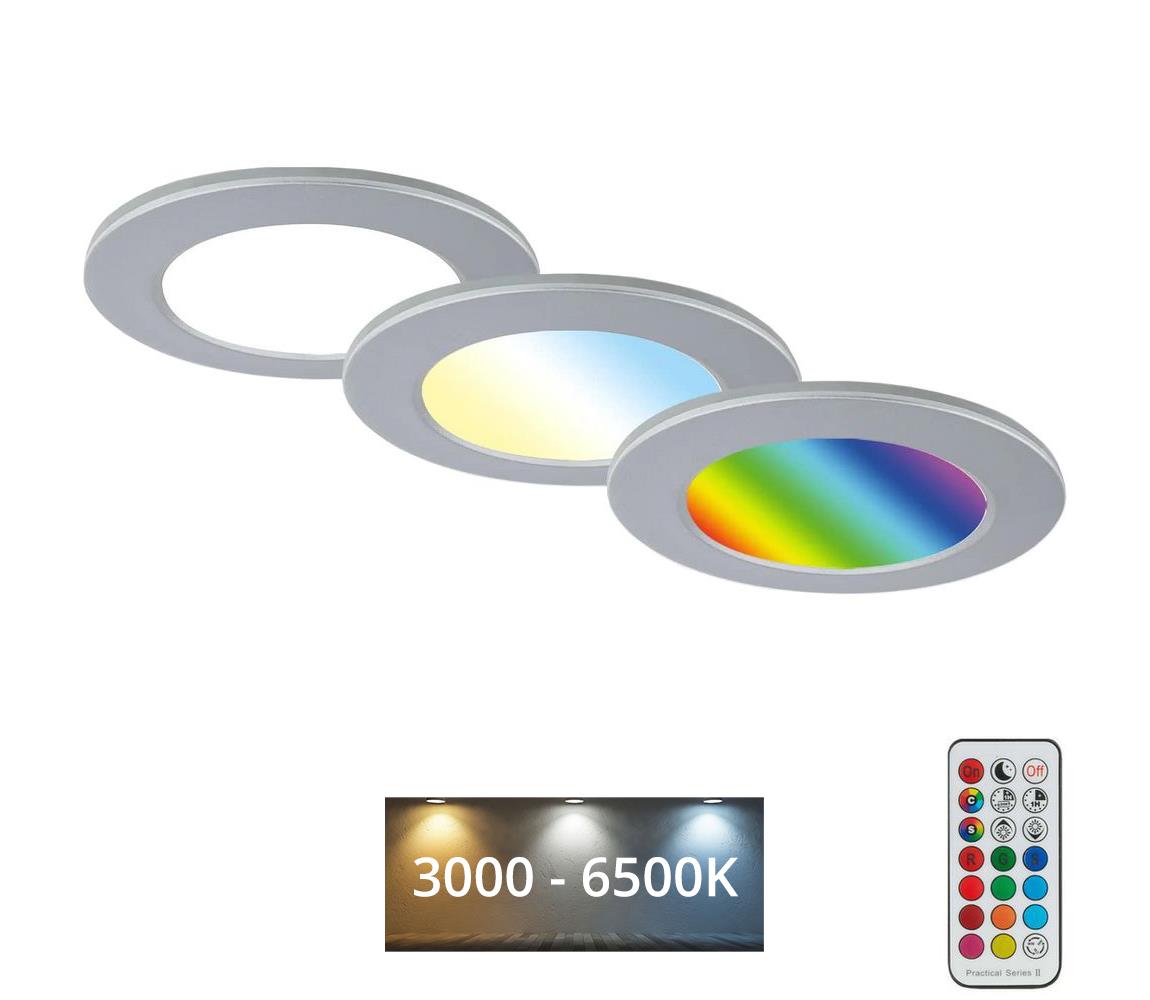 Briloner - ZESTAW 3x LED Ściemnialne oświetlenie łazienkowe LED/4,8W/230V IP65