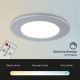 Briloner - ZESTAW 3x LED Ściemnialne wpuszczane oświetlenie łazienkowe LED/4,8W/230V 3000-6500K IP44 + pilot zdalnego sterowania