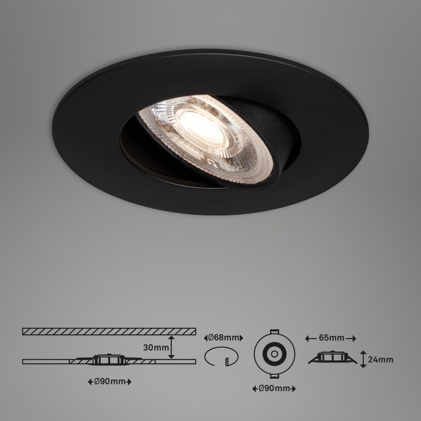 Briloner - ZESTAW 3x LED Ściemnialne oświetlenie łazienkowe LED/4,9W/230V IP23