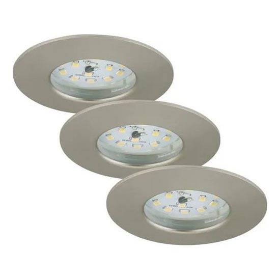 Briloner - ZESTAW 3x LED Ściemnialne wpuszczane oświetlenie łazienkowe LED/5,5W/230V IP44