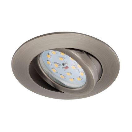 Briloner 7296-011 - LED Ściemnialne wpuszczane oświetlenie łazienkowe ATTACH LED/6,5W/230V IP23 antracyt