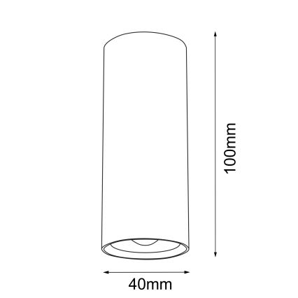 Brosline - Oprawa punktowa 1xGU10/4W/230V biała
