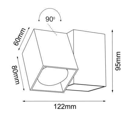 Brosline - Kinkiet ścienny punktowy 1xGU10/10W/230V biały