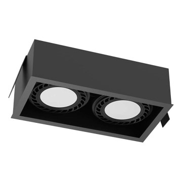 Brosline - Oprawa do podwieszanego sufitu 2xGU10/18W/230V czarna