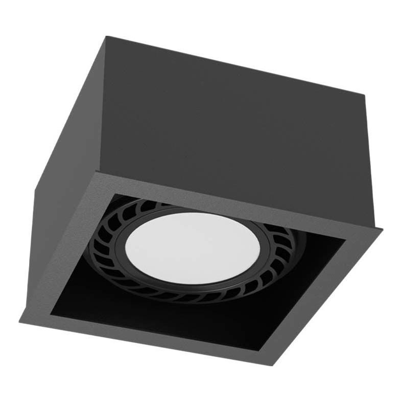 Brosline - Oprawa punktowa 1xGU10/18W/230V czarna