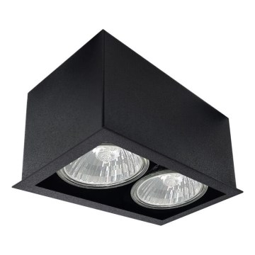 Brosline - Oprawa punktowa 2xGU10/10W/230V czarna