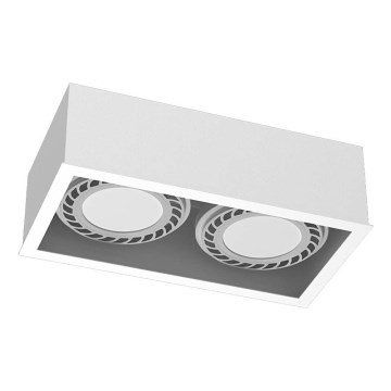 Brosline - Oprawa punktowa 2xGU10/18W/230V biała