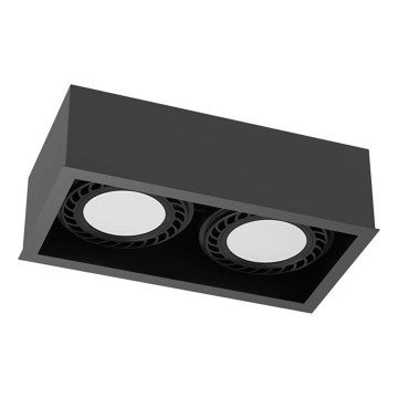 Brosline - Oprawa punktowa 2xGU10/18W/230V czarna