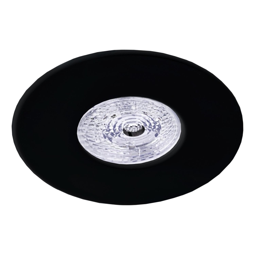 Brosline - Oprawa wpuszczana sufitowa 1xGU10/10W/230V czarna