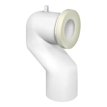 Bruckner - Kolanko 90° do podłączenia do WC Offset 11 cm biały