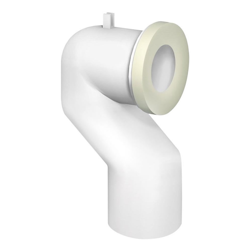 Bruckner - Kolanko 90° do podłączenia do WC Offset 11 cm biały