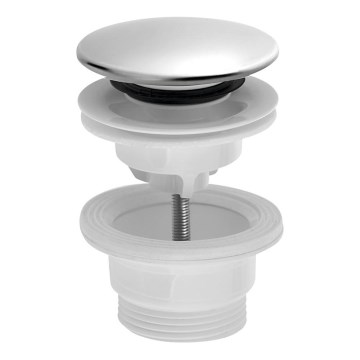 Bruckner - Odpływ do umywalki CLICK-CLACK śr. 6,3 cm stal nierdzewna
