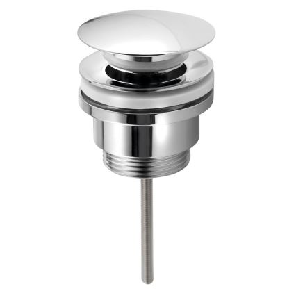 Bruckner - Odpływ umywalkowy bez przelewu CLICK-CLACK śr. 6,4 cm chrom błyszczący