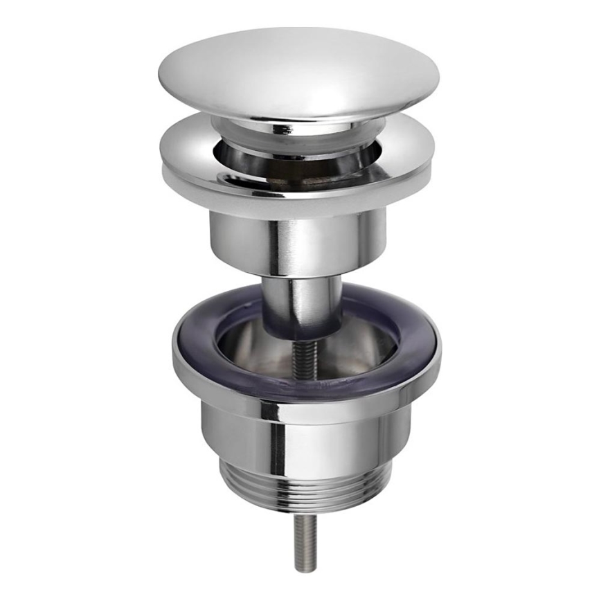Bruckner - Odpływ umywalkowy bez przelewu CLICK-CLACK śr. 6,4 cm chrom błyszczący