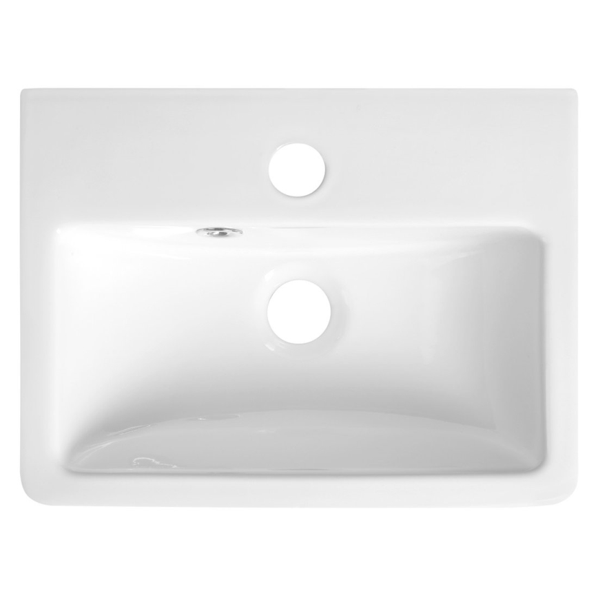 Bruckner - Umywalka NOAM 37,5x28 cm ceramika/biała
