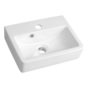 Bruckner - Umywalka NOAM 37,5x28 cm ceramika/biały