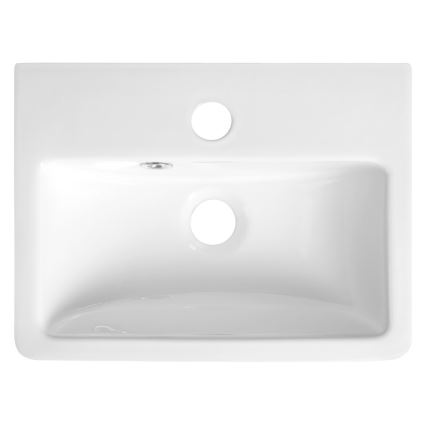 Bruckner - Umywalka NOAM 37,5x28 cm ceramika/biały