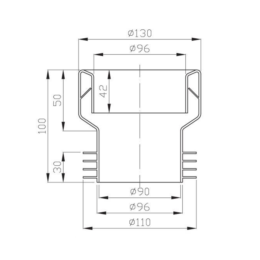 Bruckner - Uszczelka WC centryczna biały