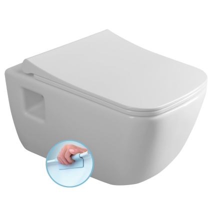 Bruckner - WC wisząca Rimless WALTER ceramika/biały