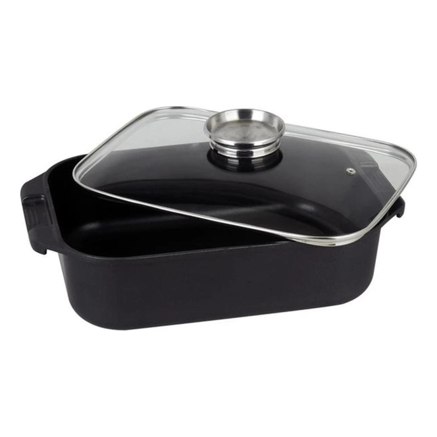 Brytfanna z pokrywką TORO 6,5 l 34,5x10x24,5 cm czarna