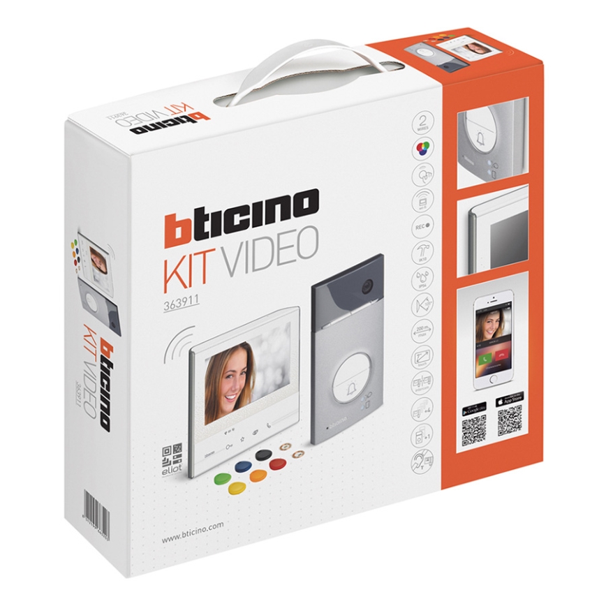 Bticino 363911 - Wideo dzwonek bezprzewodowy Class 300 WIF