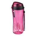 Butelka sportowa z rurką 550 ml różowa
