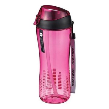 Butelka sportowa z rurką 550 ml różowa